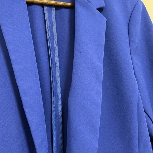 INC Oversized Blazer Cerulean Blue - SIZE Medium - Picture 5 of 9